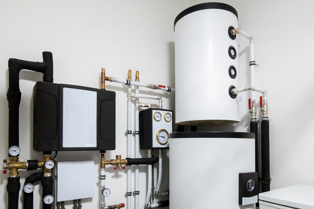 pompe di calore con accumulo ACS per produzione di acqua calda sanitaria